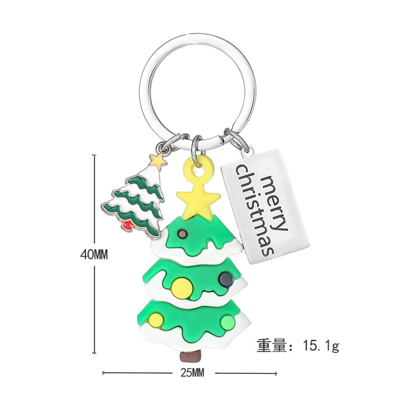 Wholesale Christmas Tree PVC Keychain